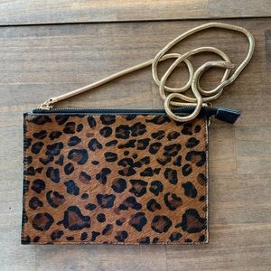 Leopard Print Faux Fur Crossbody